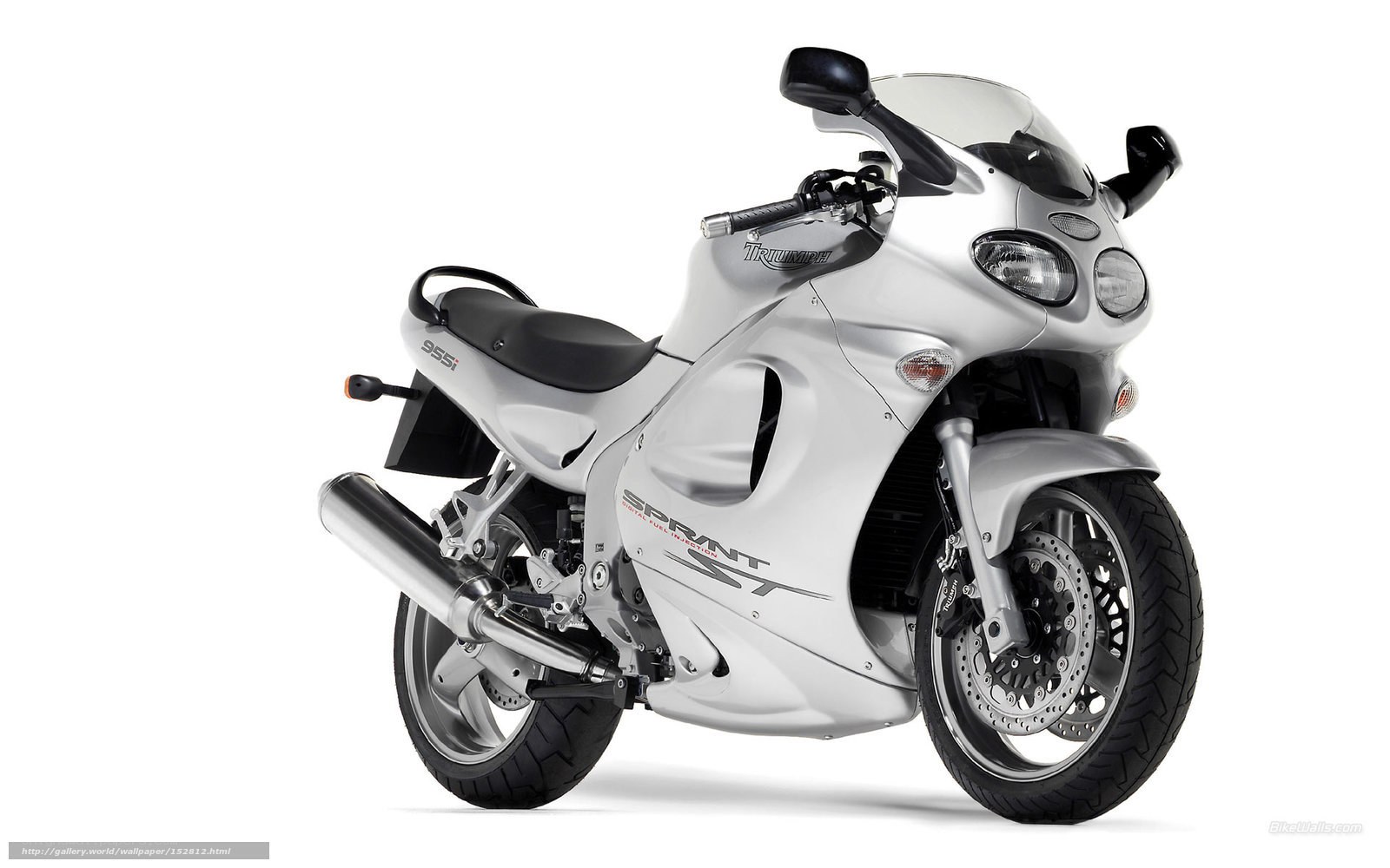 silver triumph sprint st motorcycle