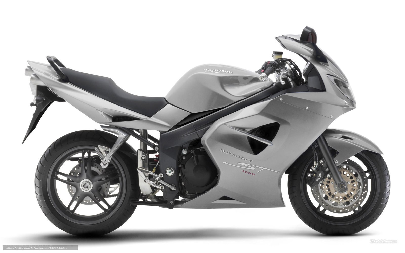 silver triumph sprint st motorcycle