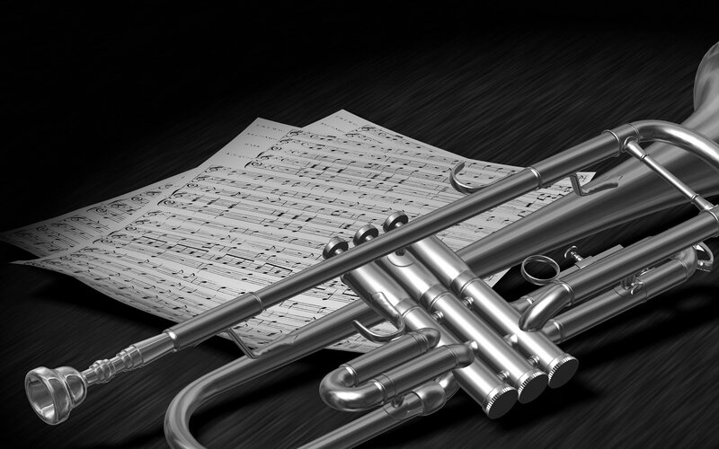 Silver Trumpet on Sheet Music
