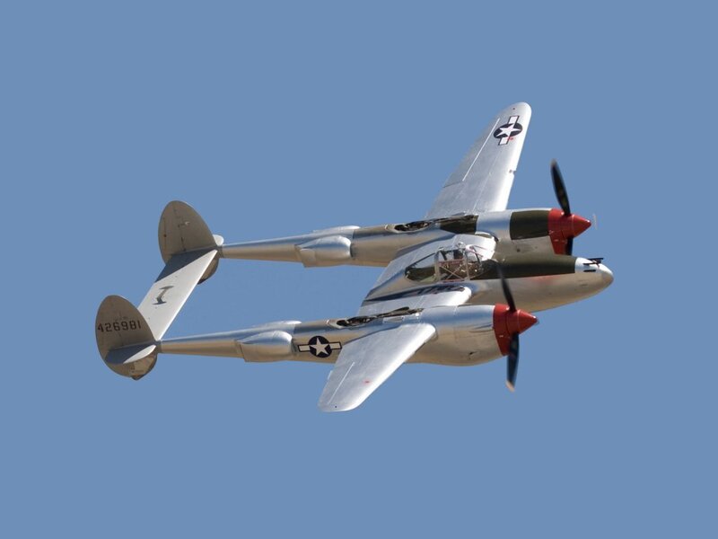 Silver Twin-engine Plane — Calm, Afternoon