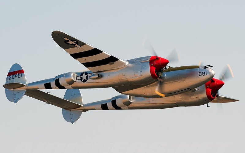 Silver Twin-engine Plane — Dynamic