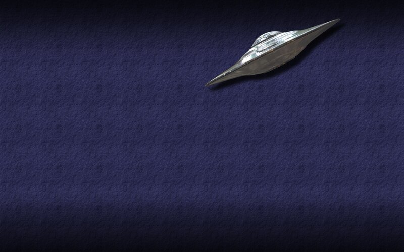 Silver UFO Model