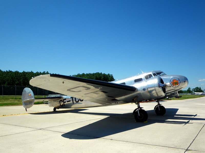 Silver Vintage Airplane — Clear