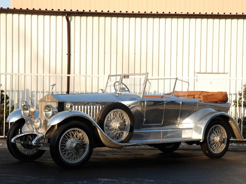 Silver Vintage Car — Calm, Afternoon, Photograph, Building, Fence