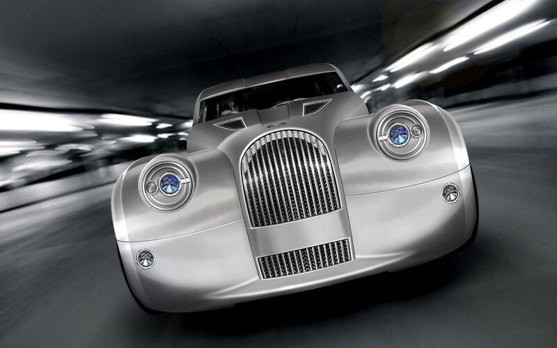 Silver Vintage Car — Dynamic, 3d Render
