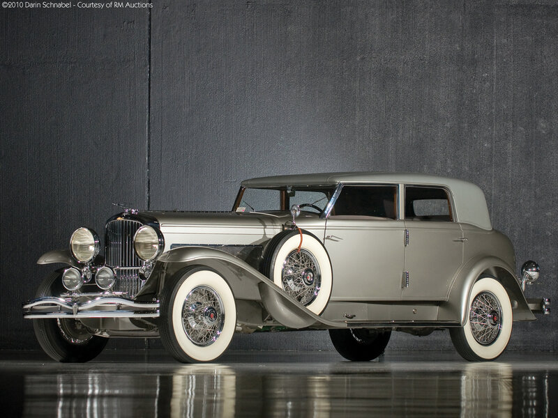 Silver Vintage Car — Gray, Dramatic, Photograph