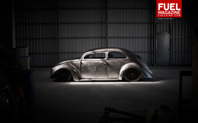 Silver Vintage Car — Gray, Dramatic