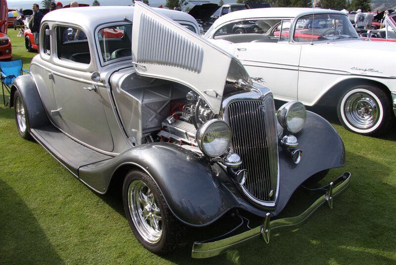 Silver Vintage Car — Outdoor
