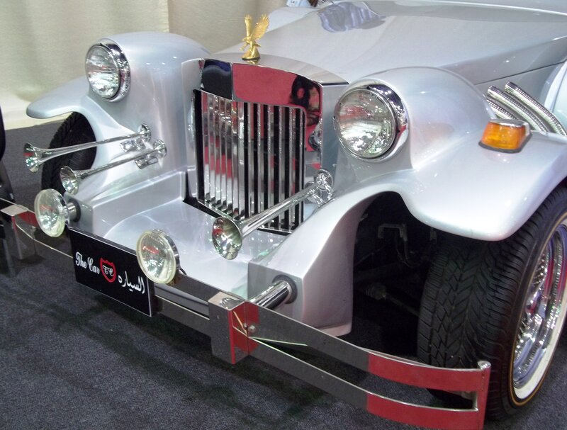 Silver Vintage Car — Showroom