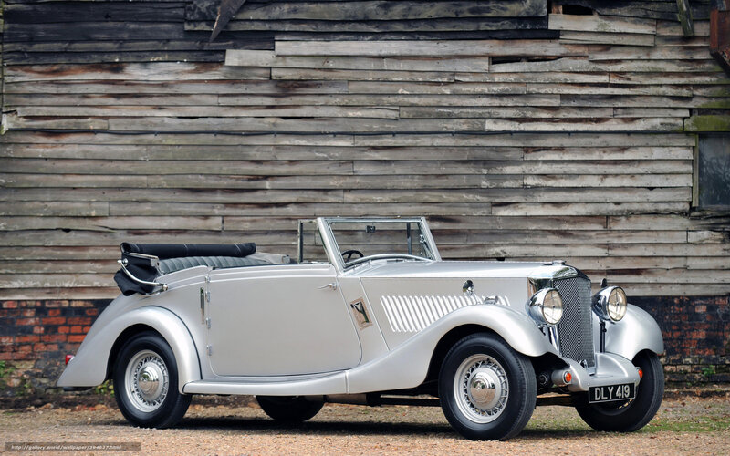 Silver Vintage Convertible — Calm, Photograph