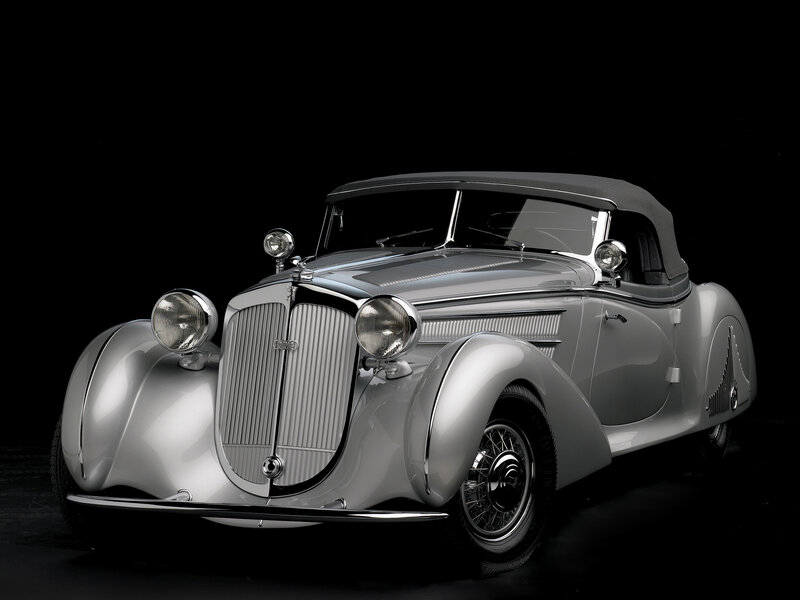 Silver Vintage Convertible — Dramatic