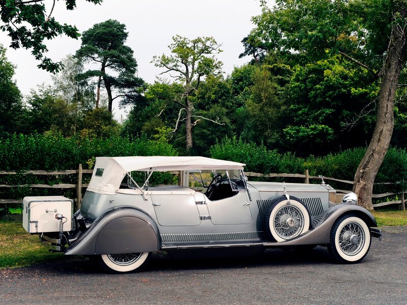 Silver Vintage Convertible — Serene, Afternoon, Photograph, Tree