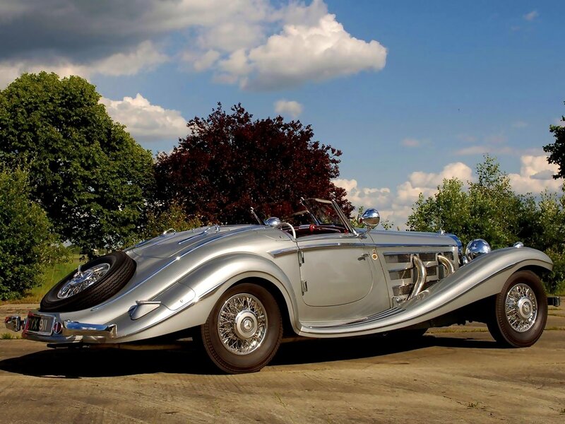 Silver Vintage Convertible
