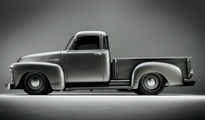 Silver Vintage Pickup Truck — Gray, Dramatic