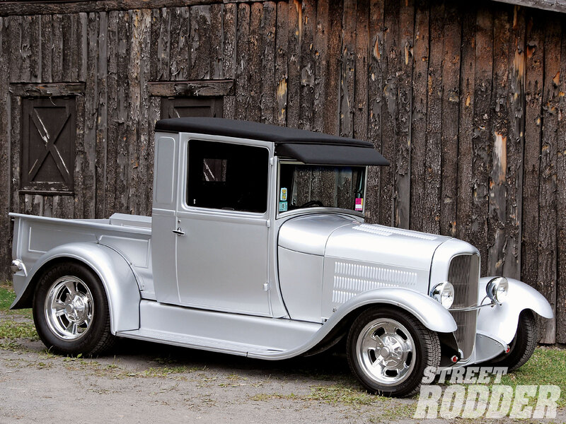 Silver Vintage Pickup Truck — Rustic