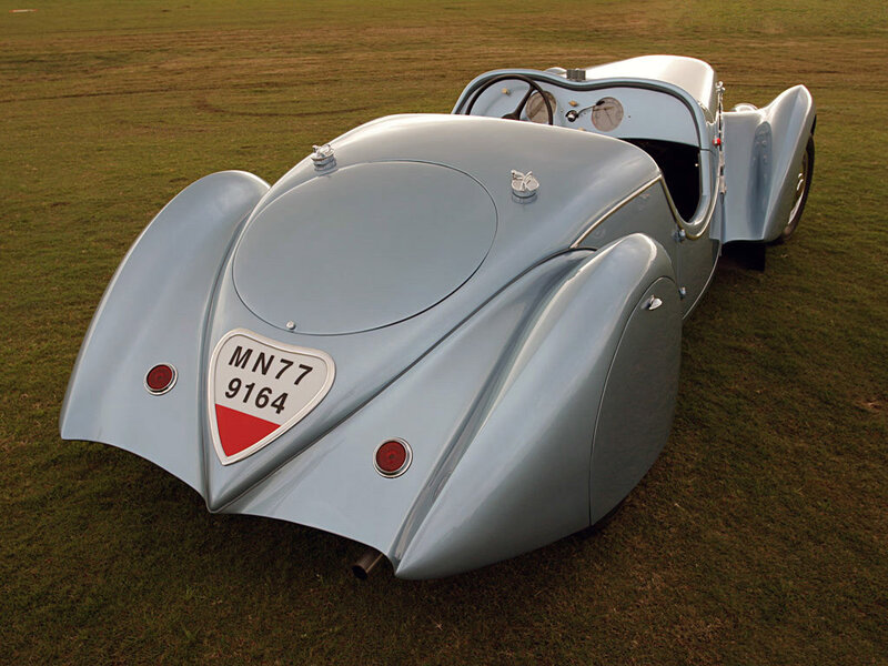 Silver Vintage Race Car — Serene