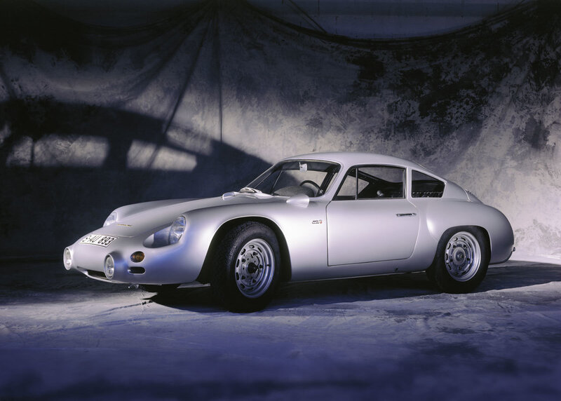 Silver Vintage Sports Car — Dramatic