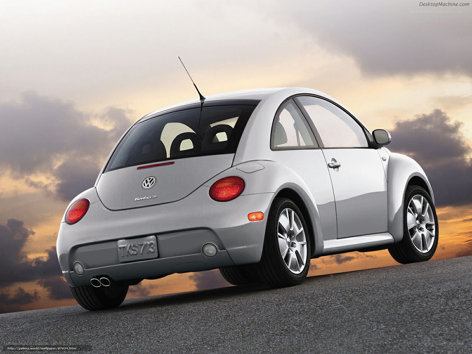 Silver Volkswagen Beetle Turbo