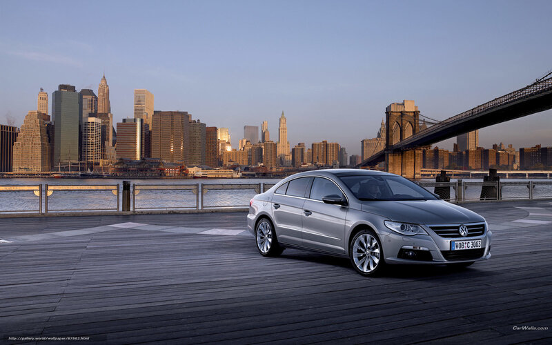 Silver Volkswagen CC in New York