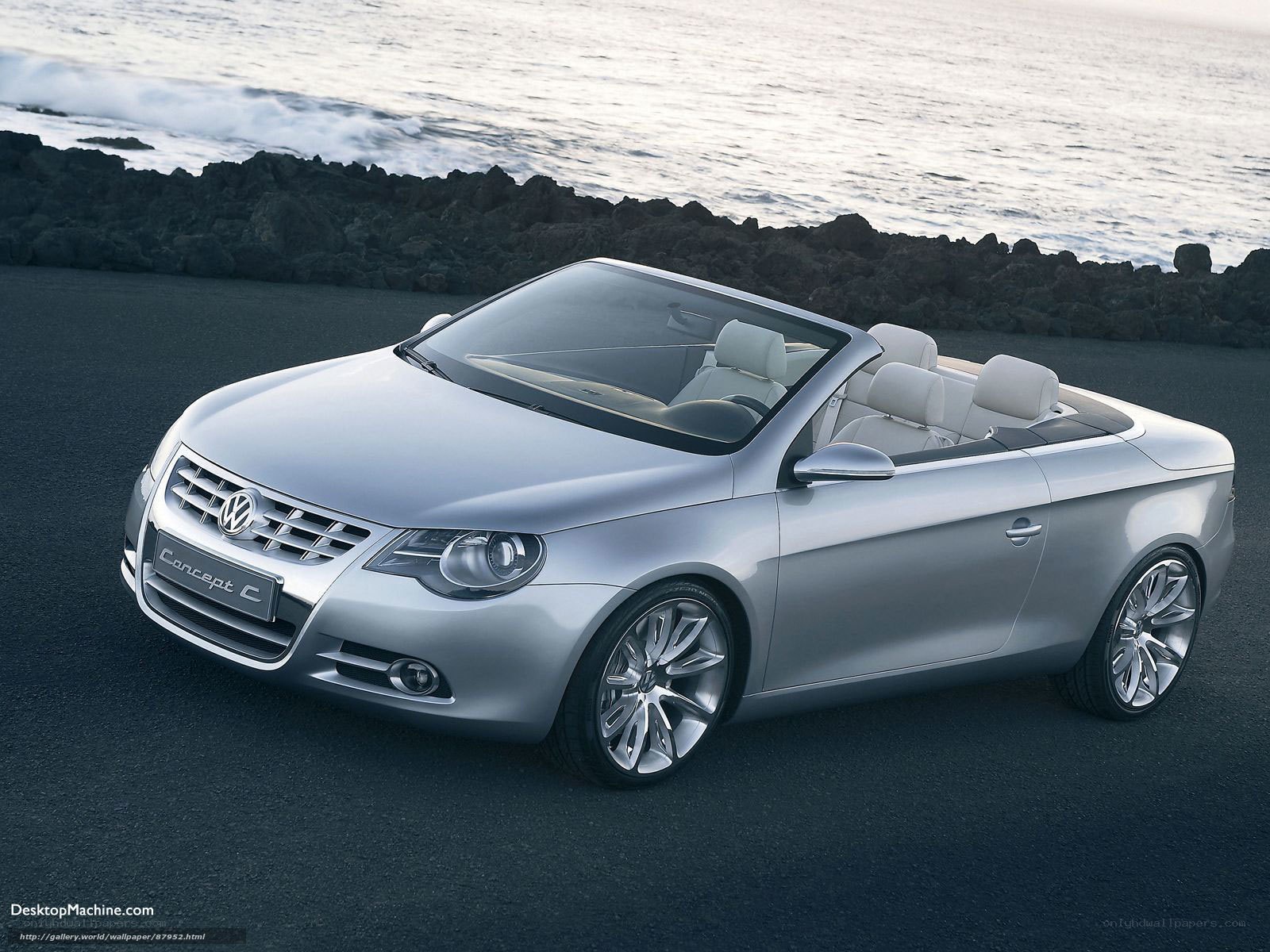 Silver Volkswagen Concept C Convertible