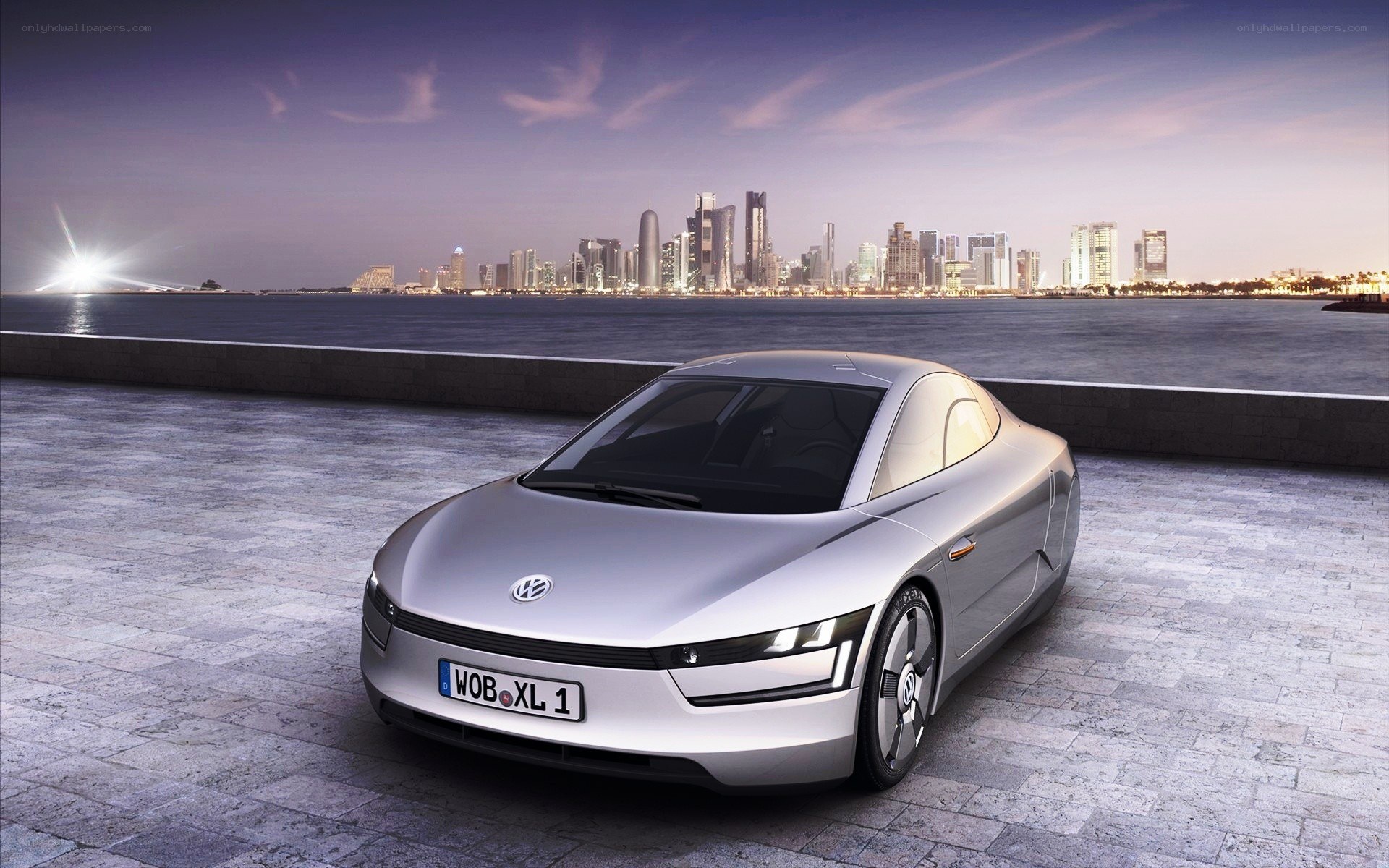 Silver Volkswagen concept car