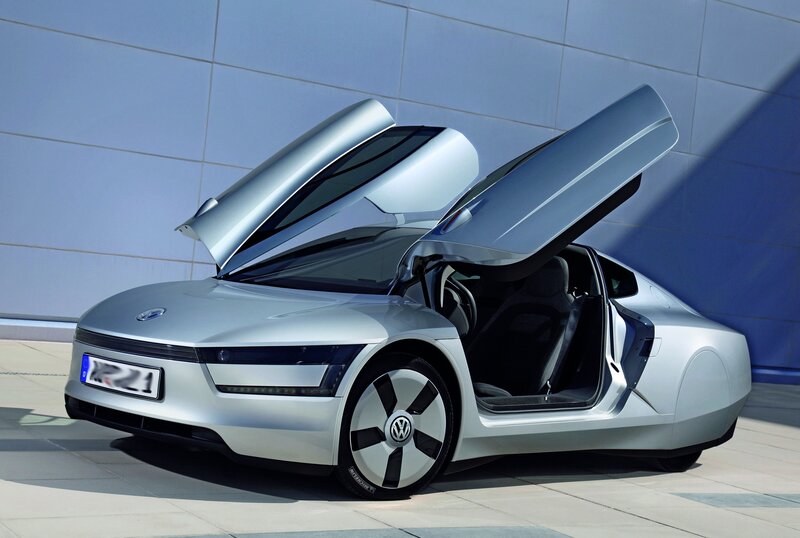 Silver Volkswagen concept car