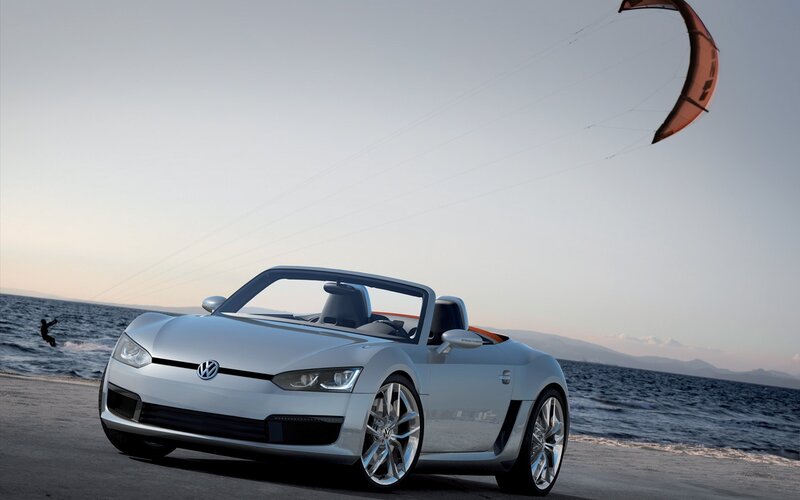 Silver Volkswagen Concept Car