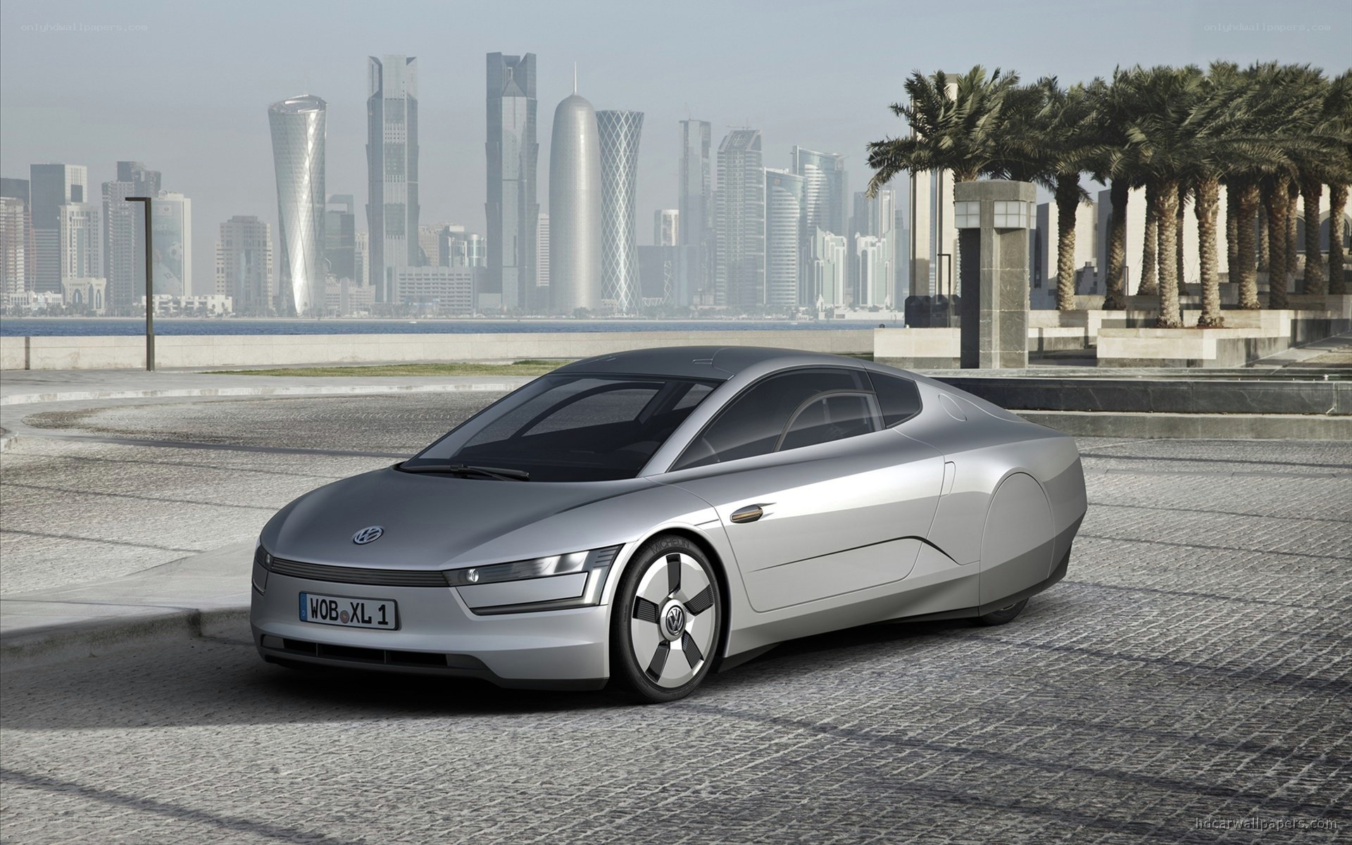 Silver Volkswagen concept car