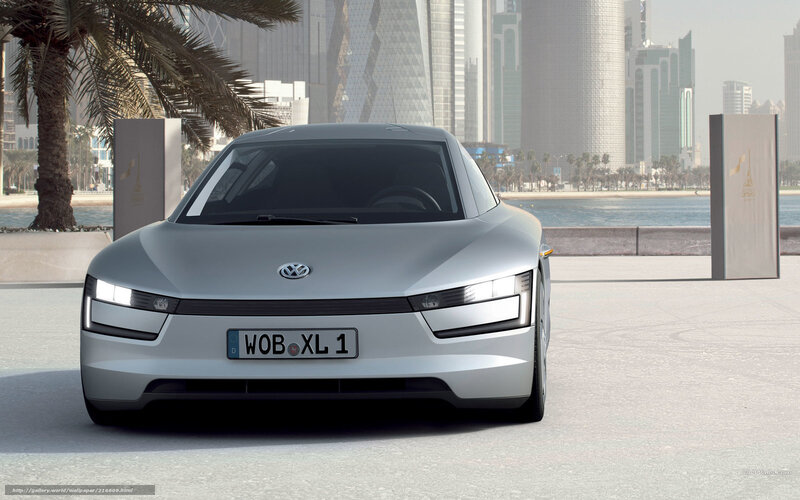 Silver Volkswagen Concept Car — Modern