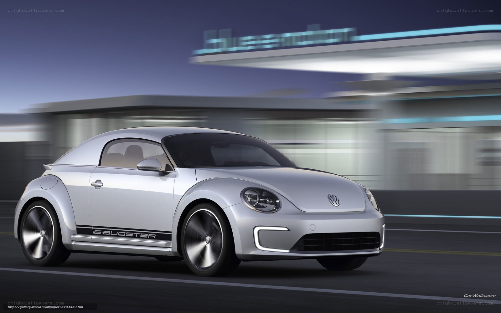 Silver Volkswagen E-Bugster concept