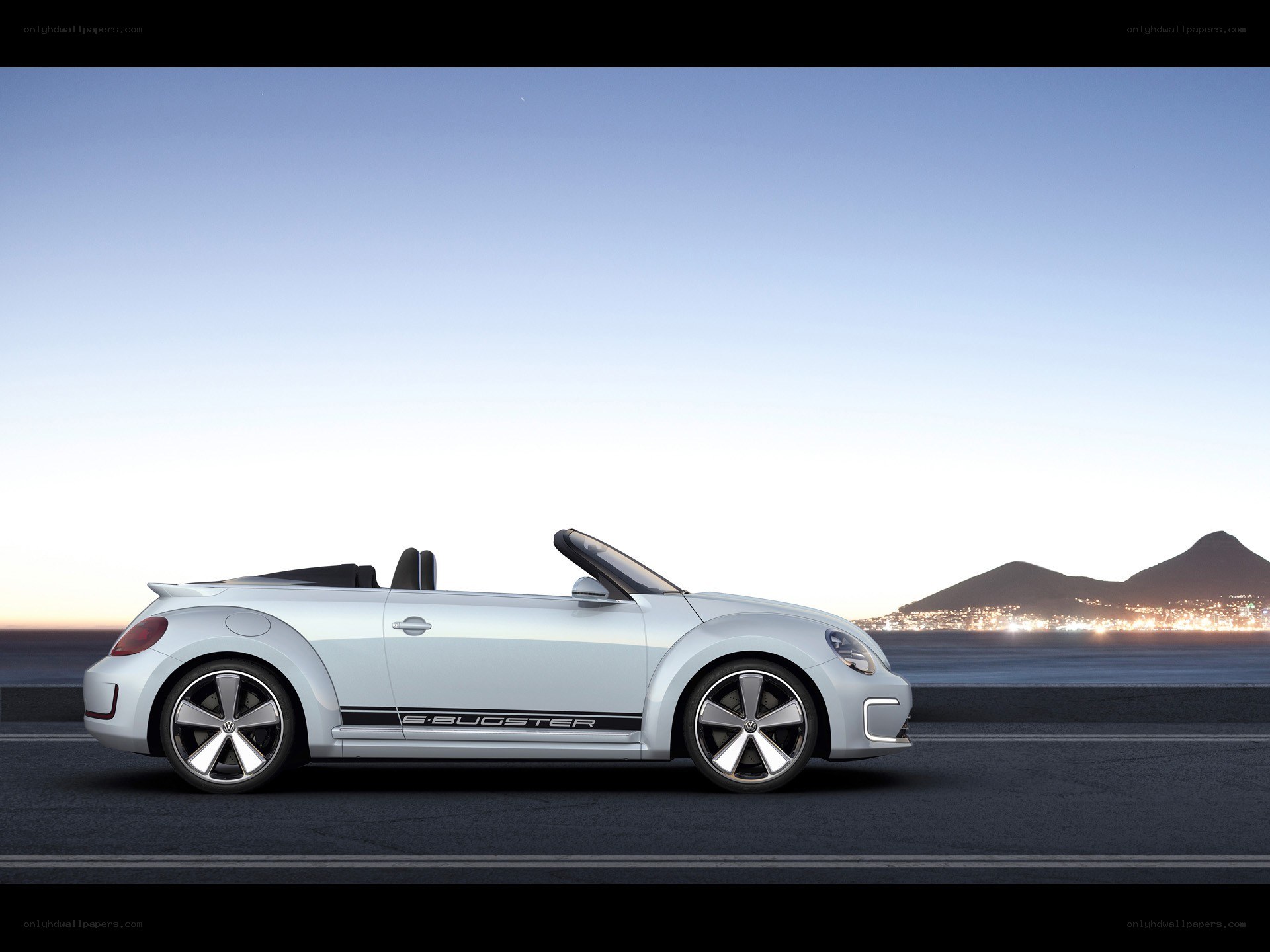 Silver Volkswagen E-Bugster Convertible
