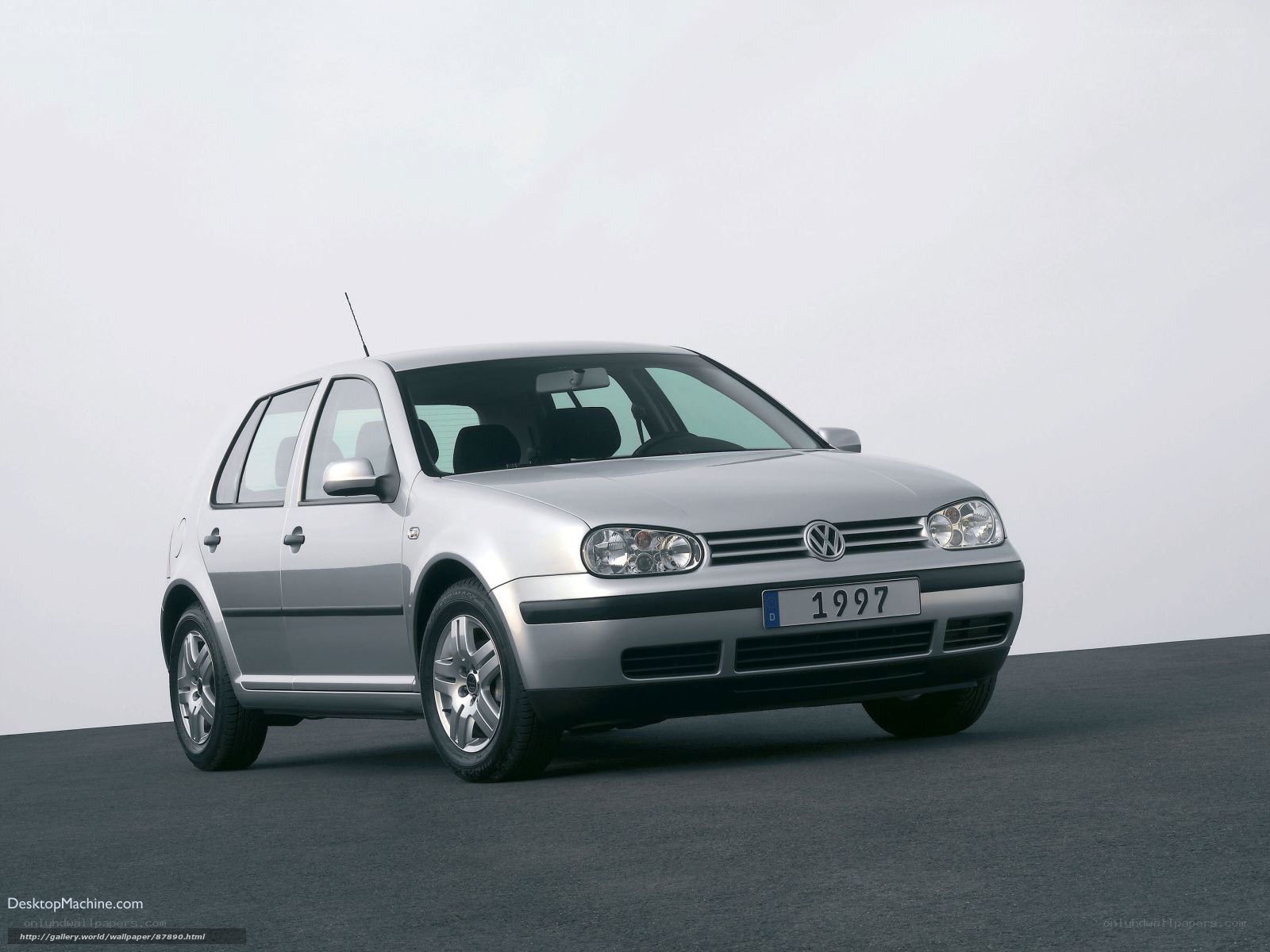 silver volkswagen golf