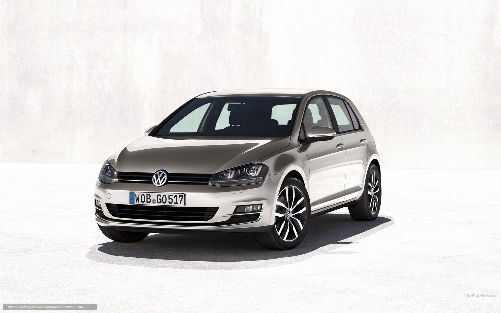 silver volkswagen golf