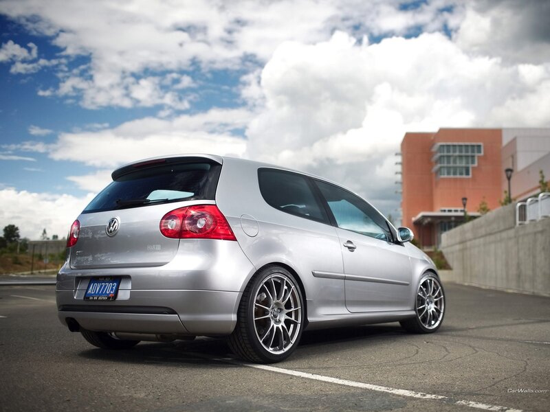 silver volkswagen golf gti