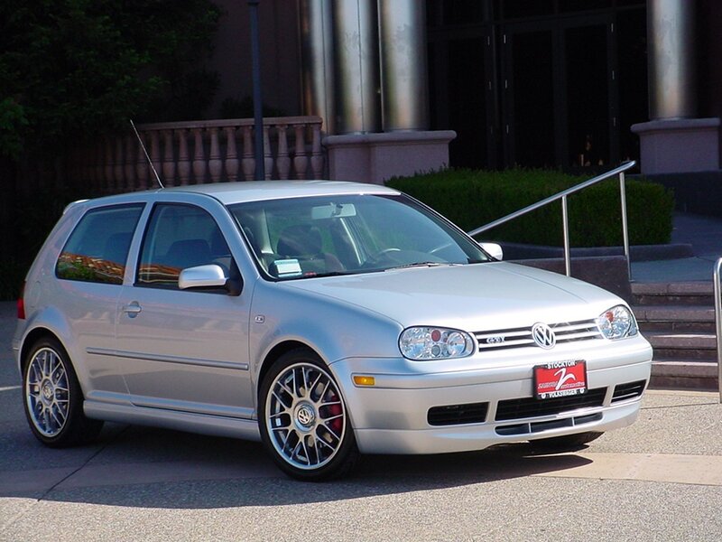 silver volkswagen golf gti