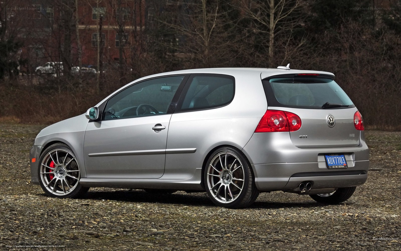 silver volkswagen golf gti