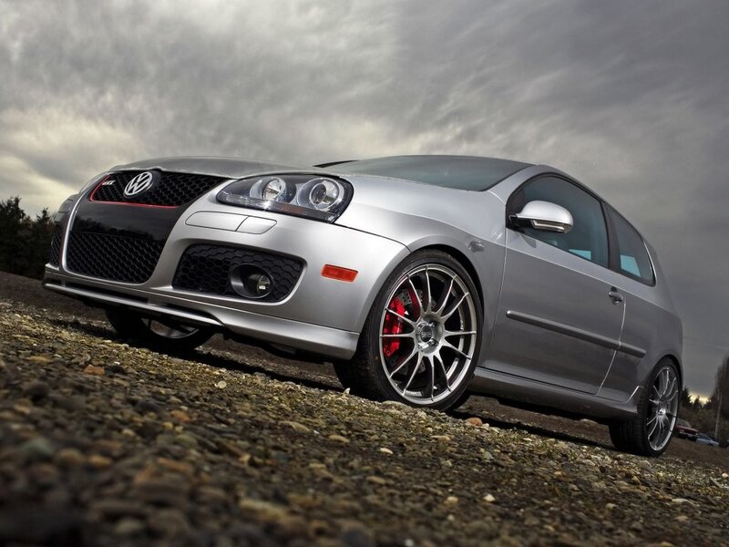 Silver Volkswagen Golf Gti — Dramatic