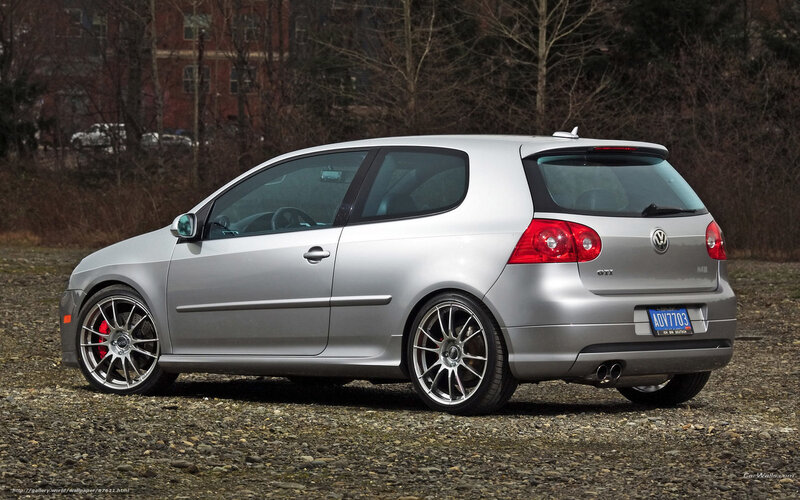 Silver Volkswagen Golf Gti — Neutral, Autumn