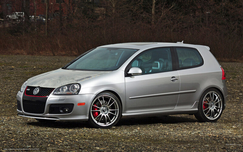 Silver Volkswagen Golf Gti — Neutral