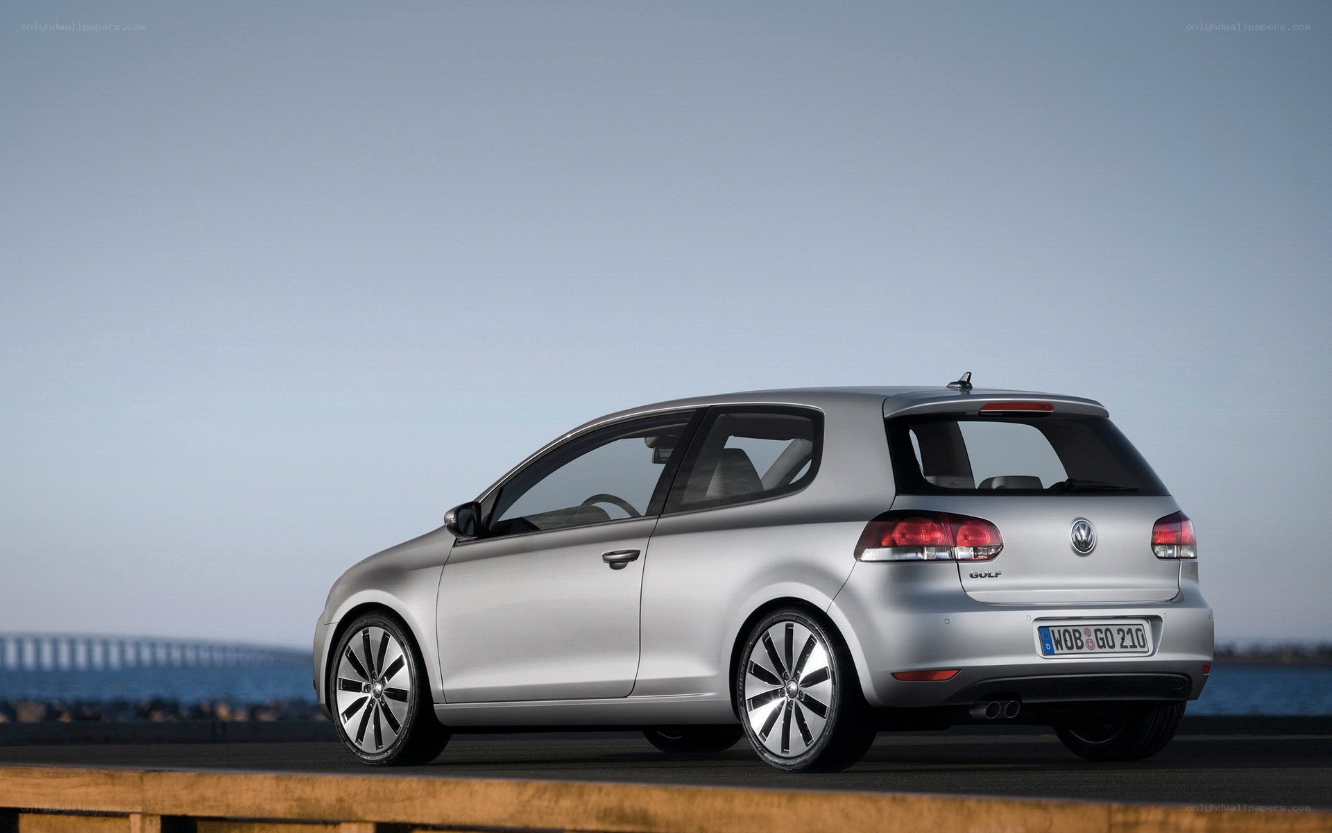 silver volkswagen golf hatchback