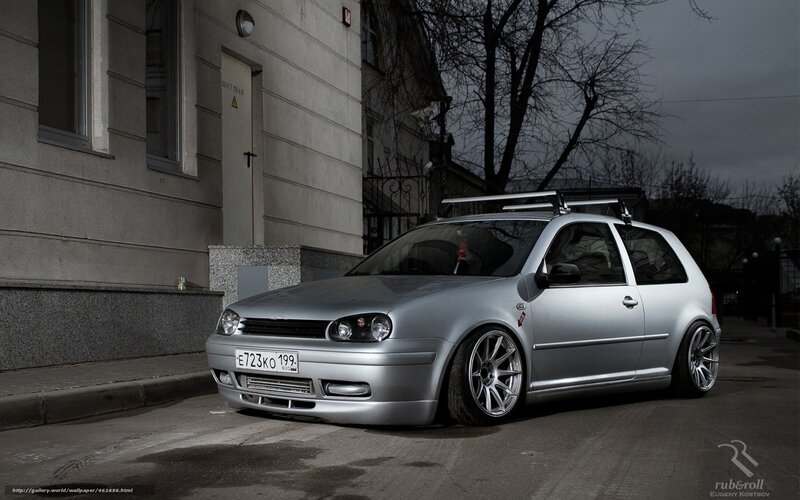 silver volkswagen golf mk4