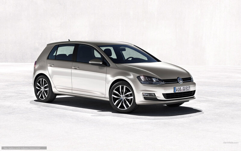 Silver Volkswagen Golf — Neutral, Photograph, Car