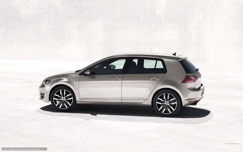 Silver Volkswagen Golf — Neutral, Photograph, Car, Wheels