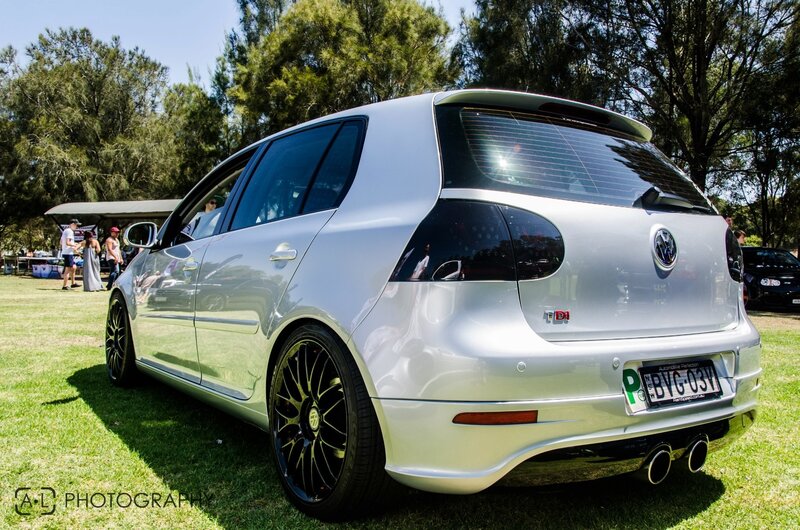 Silver Volkswagen Golf — Outdoor