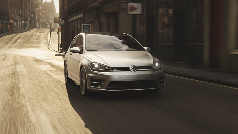 Silver Volkswagen Golf R — Dynamic