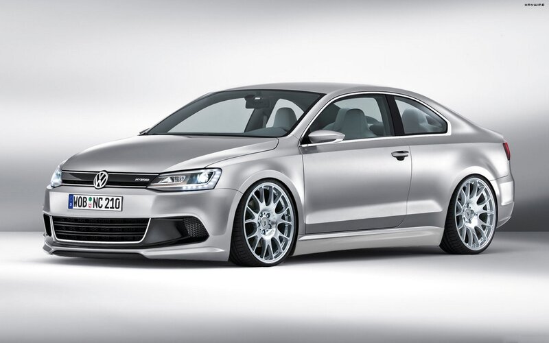 Silver Volkswagen Hybrid Coupe