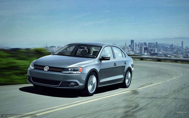 Silver Volkswagen Jetta on a road