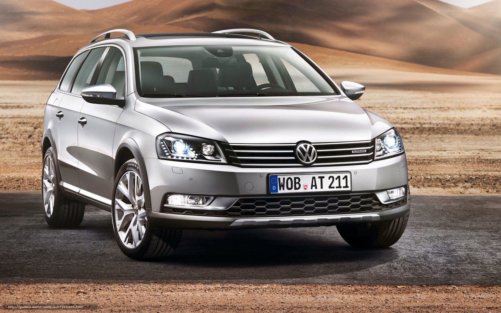 silver volkswagen passat alltrack