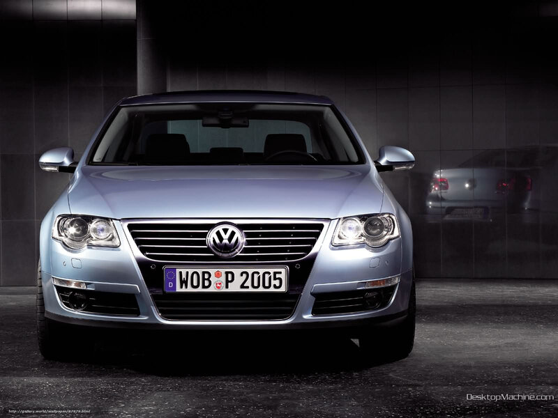 Silver Volkswagen Passat — Dramatic, Photograph
