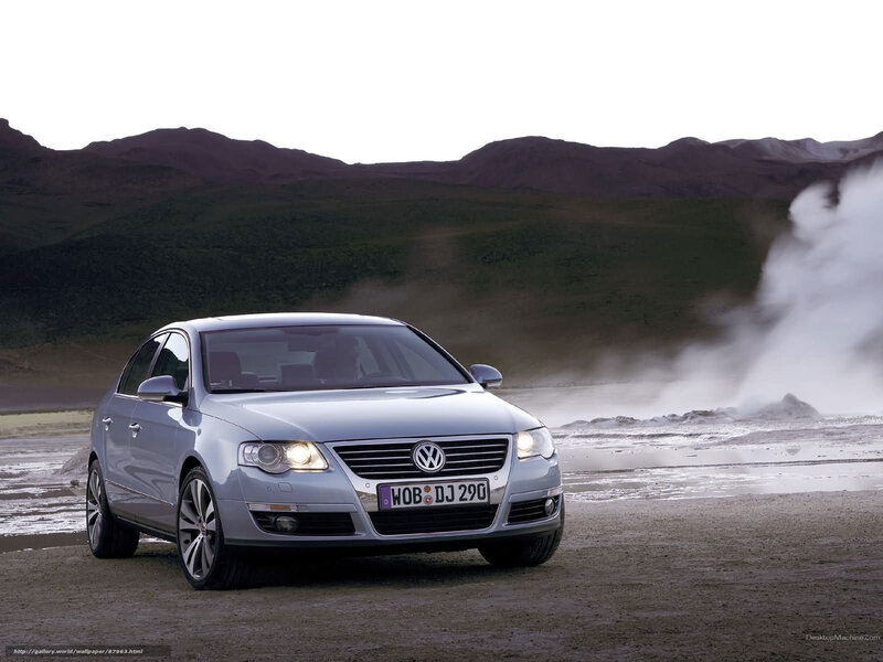 Silver Volkswagen Passat — Dramatic